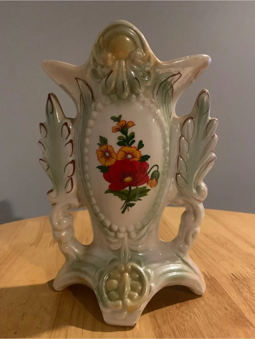 Vintage Pearlescent Lusterware Flower Vase